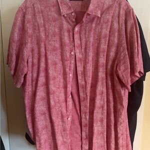 Vintage Lord and Taylor - Black Brown 1826 Pink Patterned Shirt